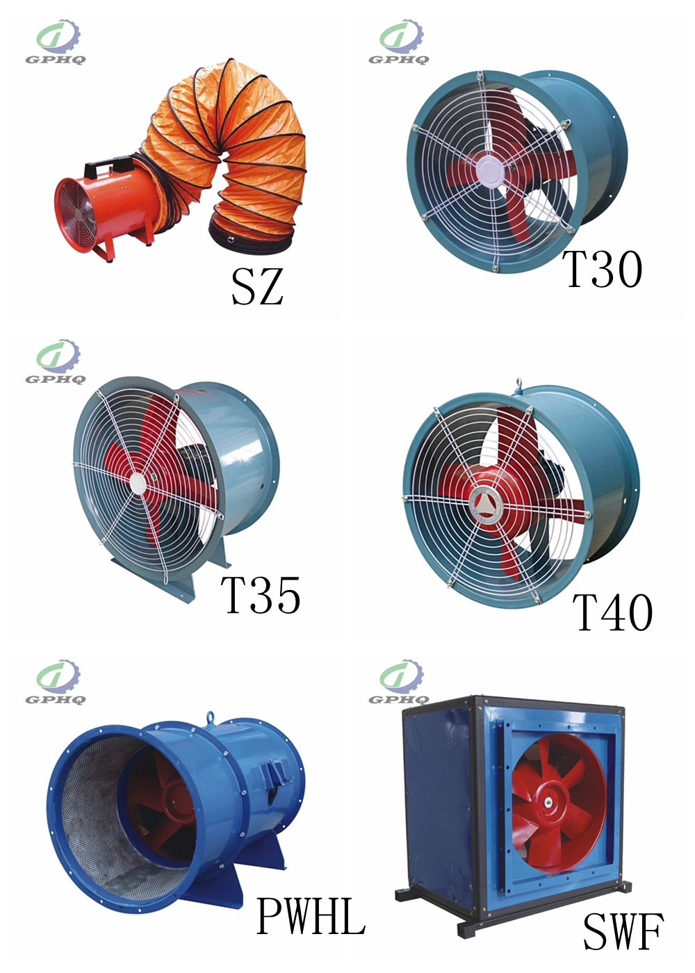 Low Noise Axial Flow Fan for Marine/Industrial Ventilation